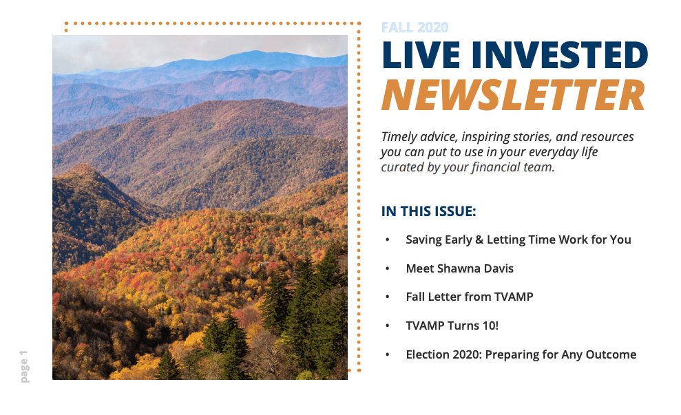 Fall 2020 Print Newsletter